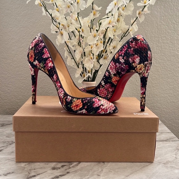 Christian Louboutin Pigalle Follies Multicolor Women's Heels - Picture 9 of 10